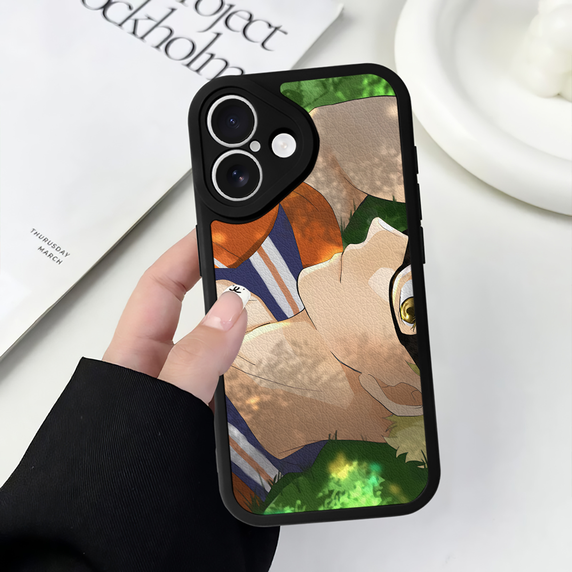 （画像用） ハイキュー!! Haikyu!! 【iPhone 16シリーズ対応】シリコンスマホケース（レザー調） 材質：シリコン